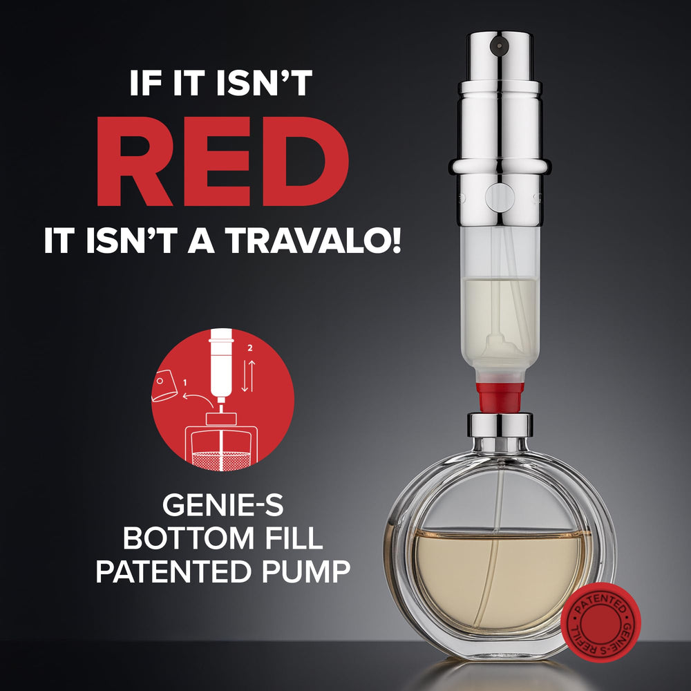 Travalo gold producing a fine mist spray for consistent fragrance application