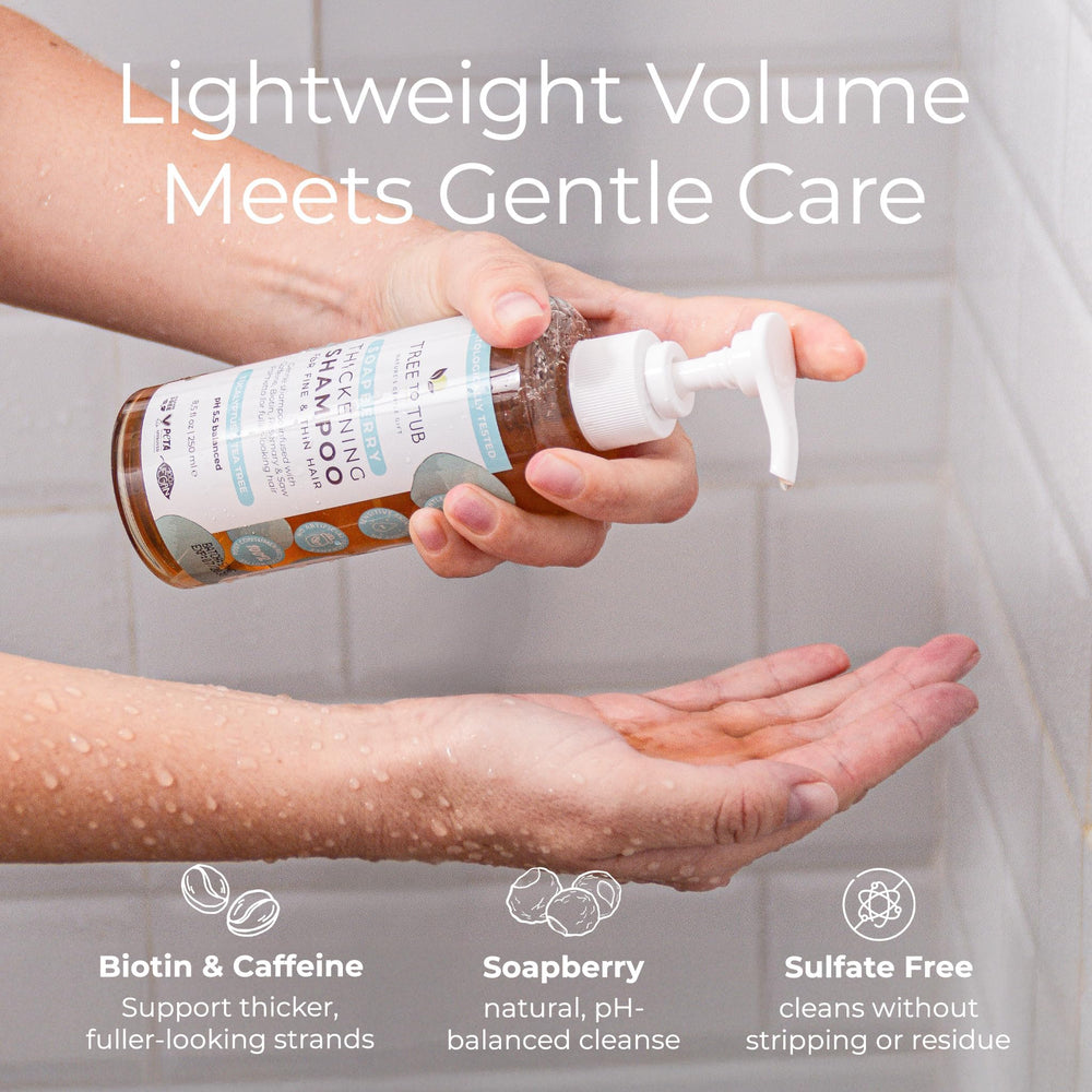 Tree To Tub ingredient label highlighting natural components and clarity