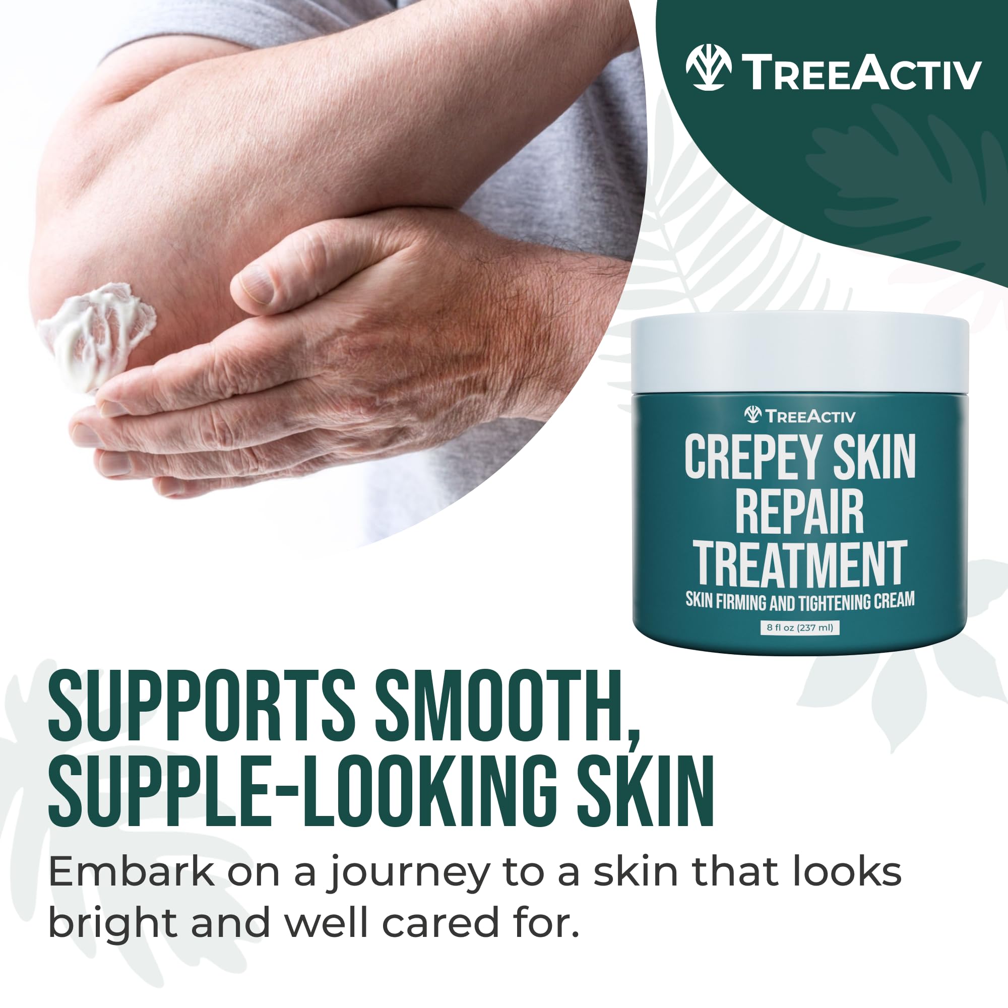 TreeActiv open jar being stirred to recombine separated oils and restore smooth texture