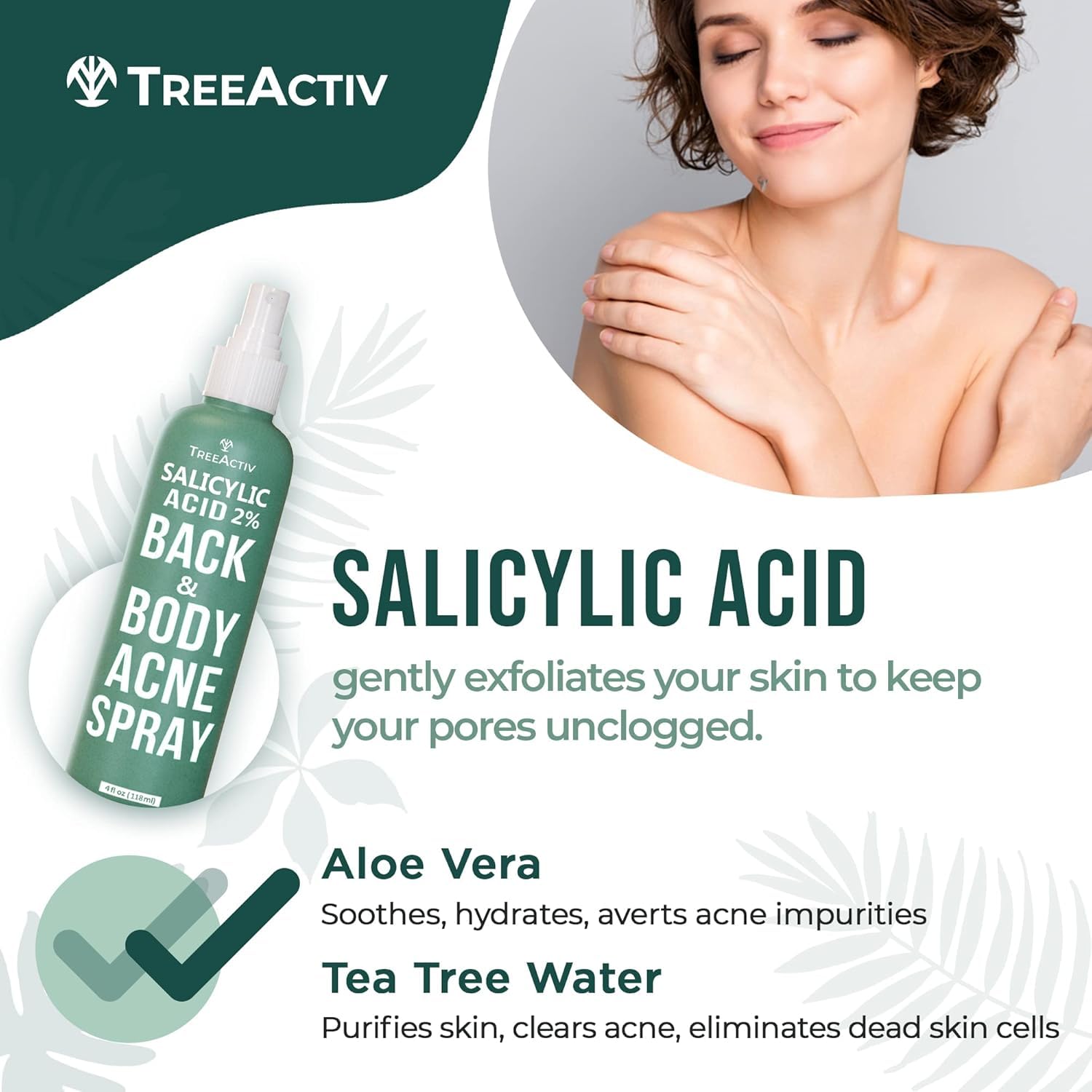 TreeActiv bottle held in hand to show true size and easy portability