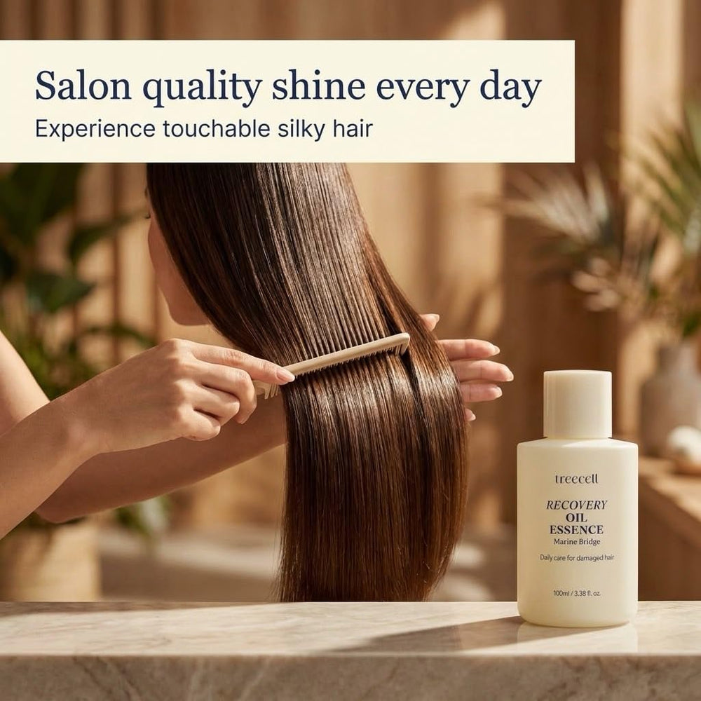TREECELL styling use during blowdry displaying heat-prep protection and manageability