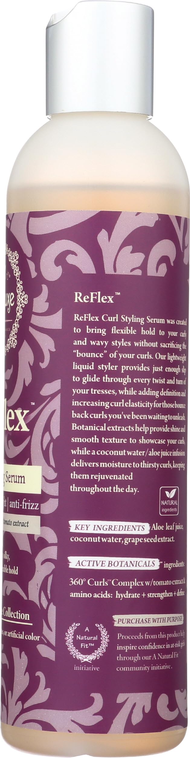 Treluxe 8 oz bottle beside a hand to show genuine size and travel-ready volume
