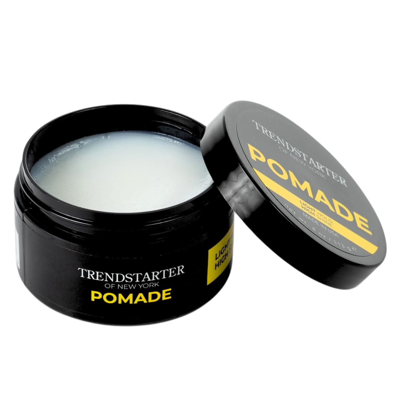 TRENDSTARTER pomade on salon station illustrating professional styling use