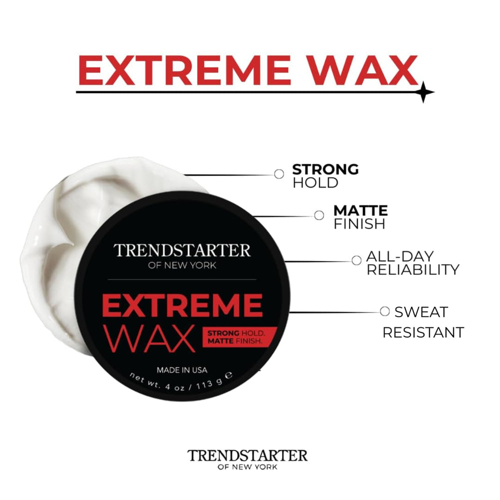 TRENDSTARTER wax warmed in palms ready for easy application