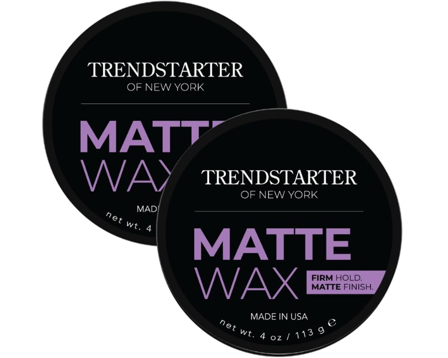 TRENDSTARTER front packaging showing two 4oz tins and product name benefit hold