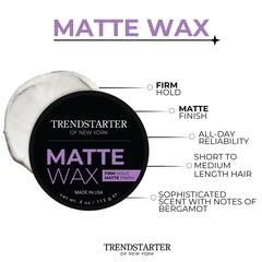 TRENDSTARTER open tin close-up showing dry texture and easy-to-apply benefit