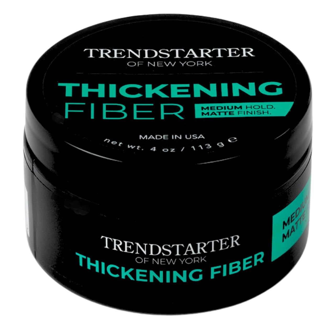 TRENDSTARTER front jar view showing product and clean packaging benefit