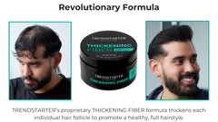 TRENDSTARTER open jar close-up revealing thick matte fiber texture benefit