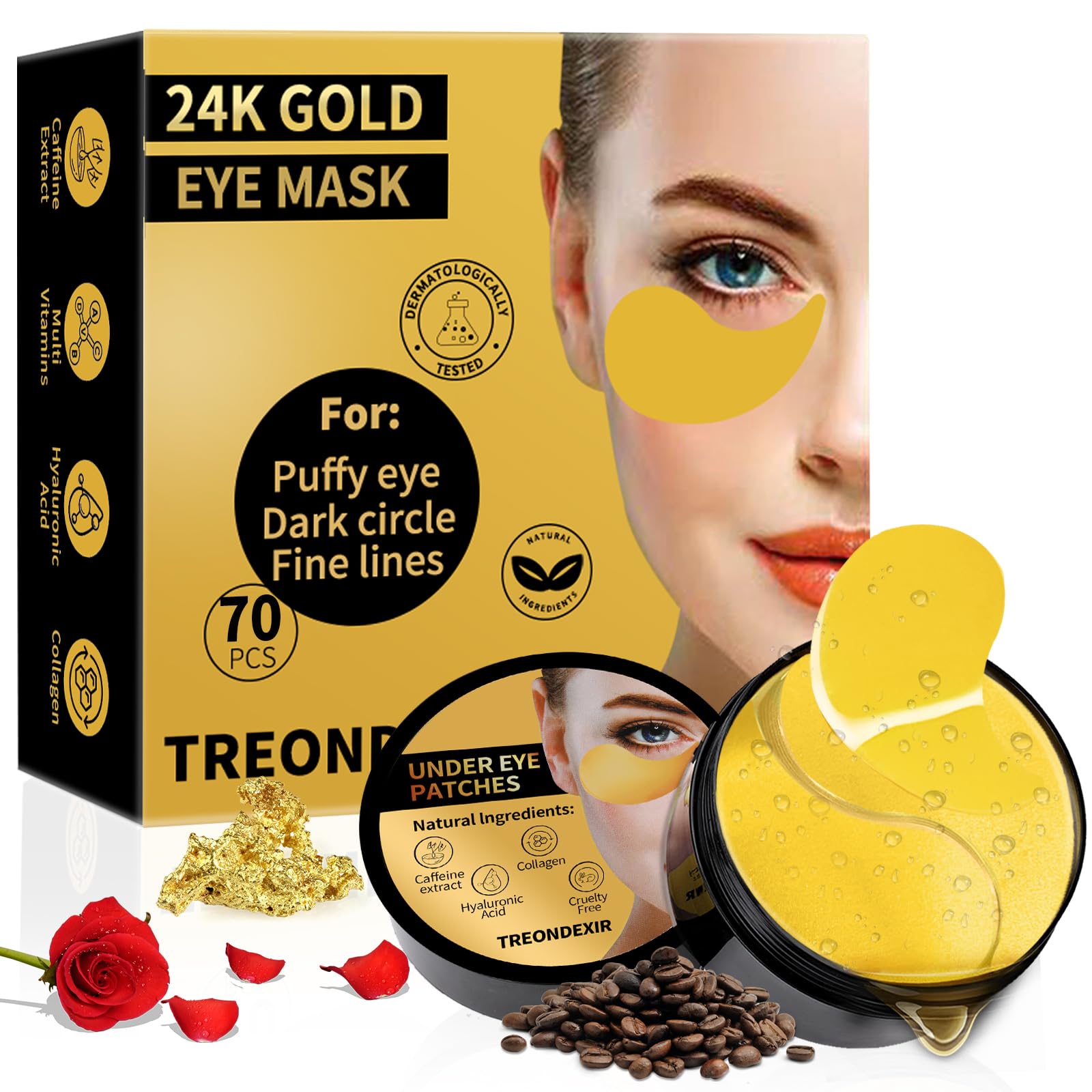 Treondexir front packaging showing full 70-piece set and benefits