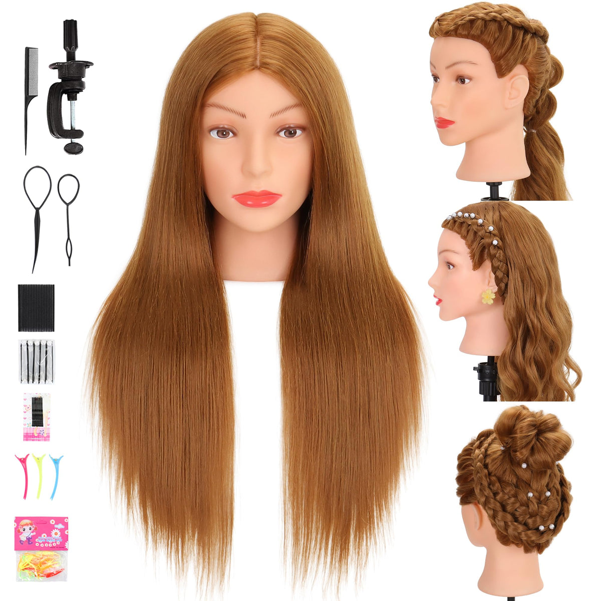 Treosida front view showing mannequin head packaging and ready-to-use features