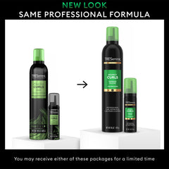 TRESemmé two full-size cans with travel-size highlighting convenience