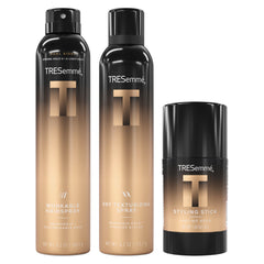 TRESemmé A‑List three-pack front view showing all products and packaging benefits