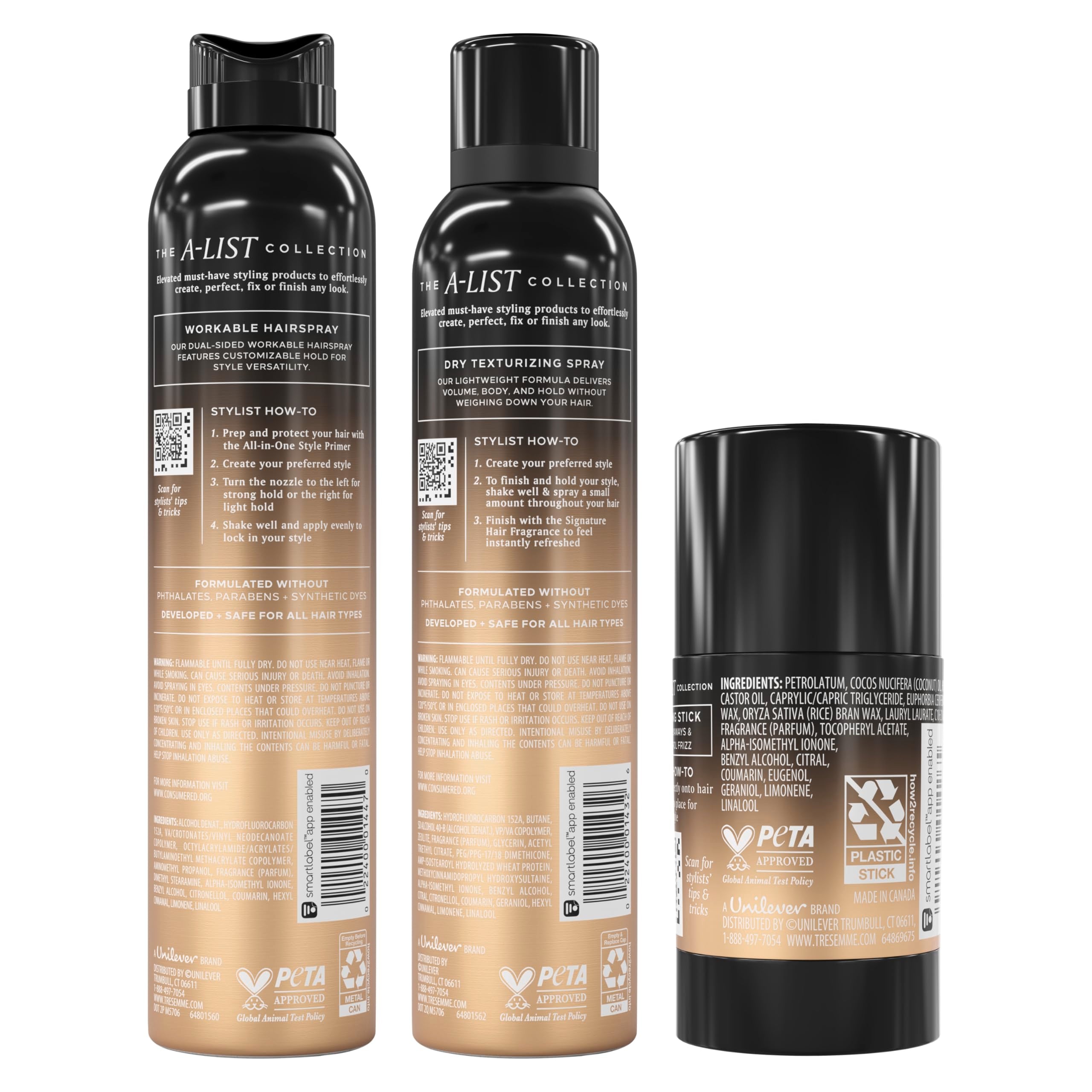 TRESemmé dry texturizing spray nozzle close-up for precise volume control