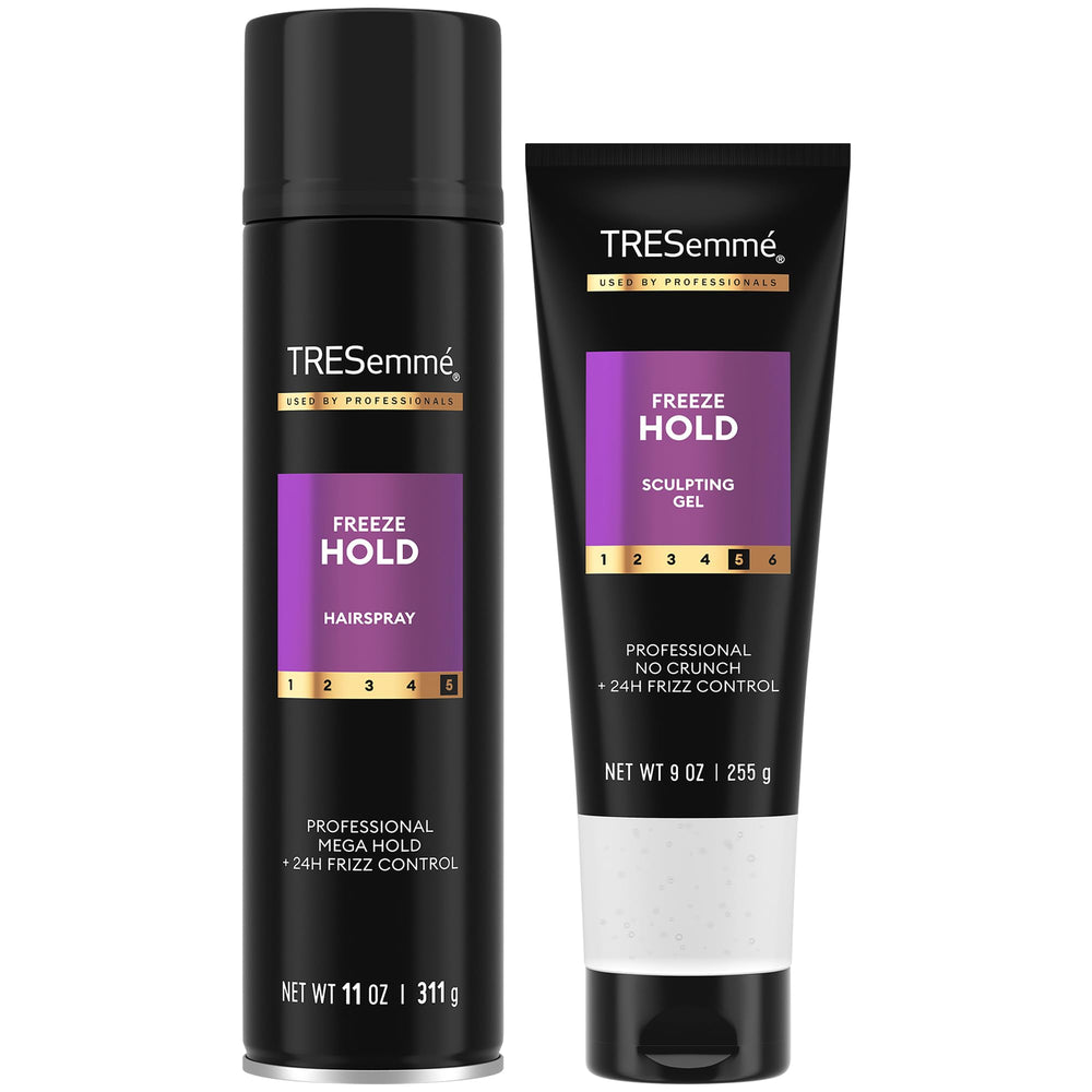 TRESemmé front packaging duo showing both bottles for reliable styling