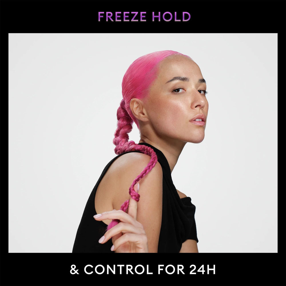 TRESemmé gel texture on hand illustrating smooth, non-sticky finish