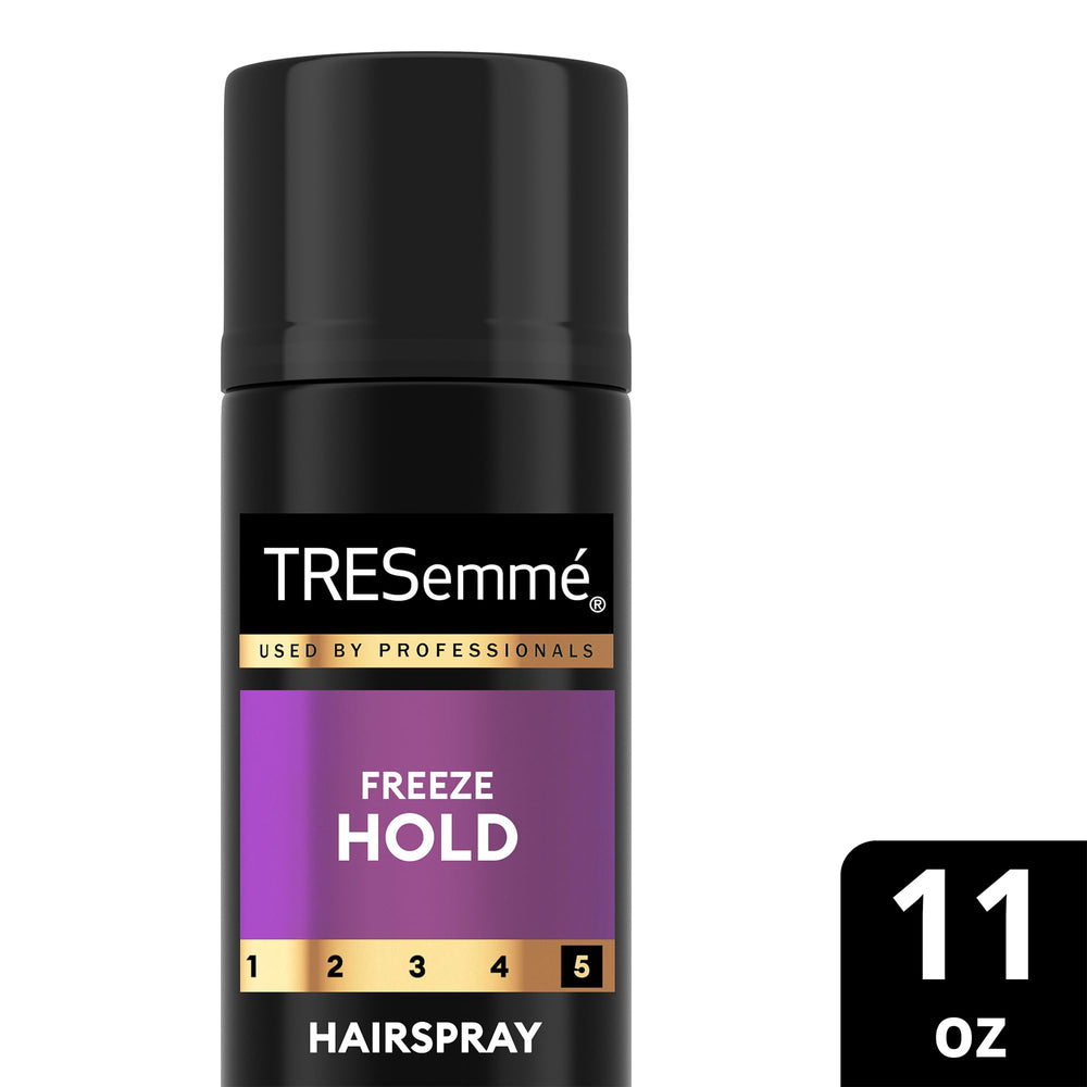 TRESemmé hair before and after displaying reduced frizz and hold