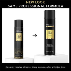 TRESemmé fine mist texture demonstrating non-sticky, quick-dry finish