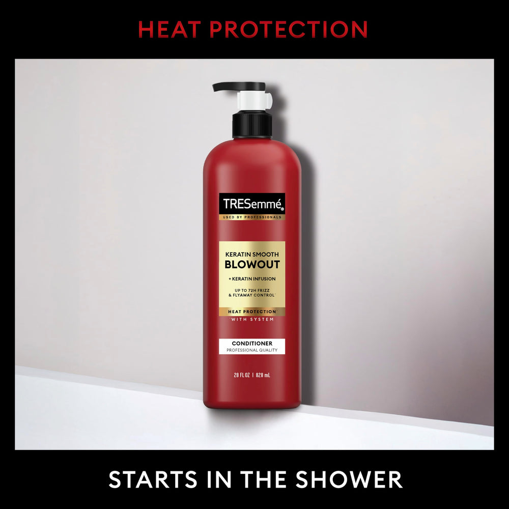 TRESemmé creamy conditioner texture demonstrating richness and slip