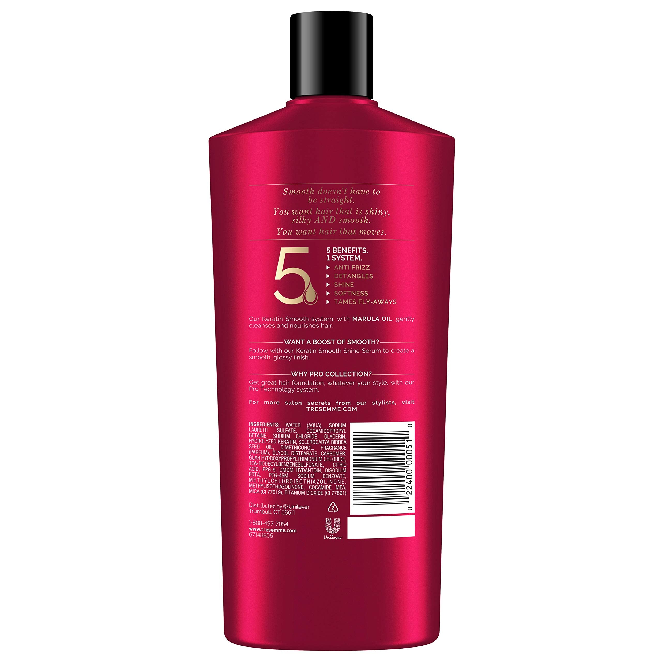 TRESemmé pump dispensing lather to demonstrate easy application and control