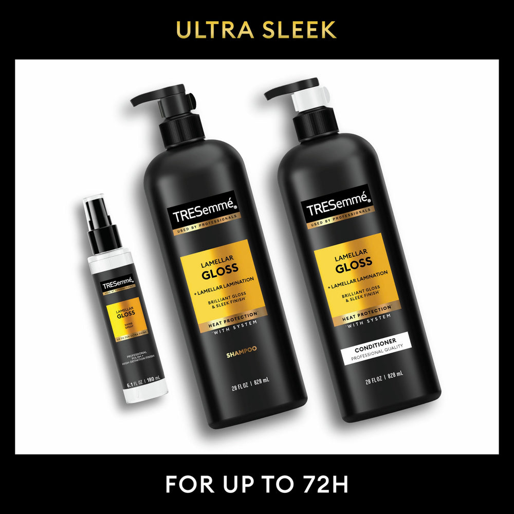 TRESemmé lifestyle image of polished hair demonstrating salon-quality gloss