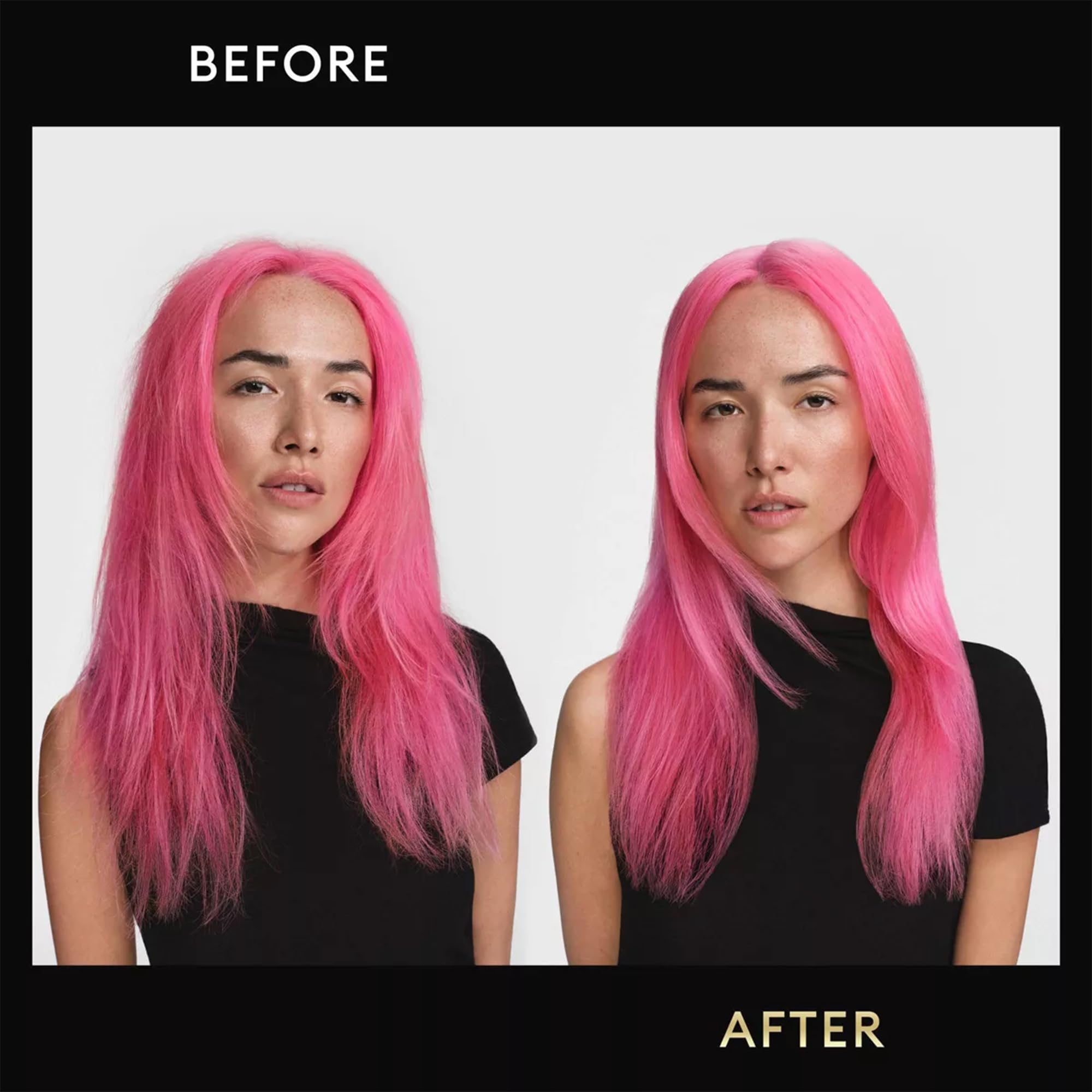 TRESemmé styling with blow-dryer illustrating volumizing hold and frizz control