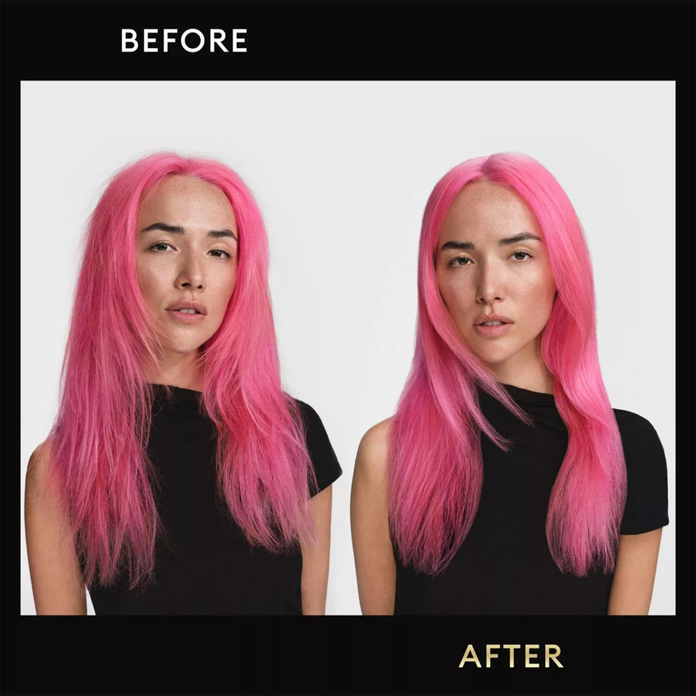 TRESemmé styling with blow-dryer illustrating volumizing hold and frizz control