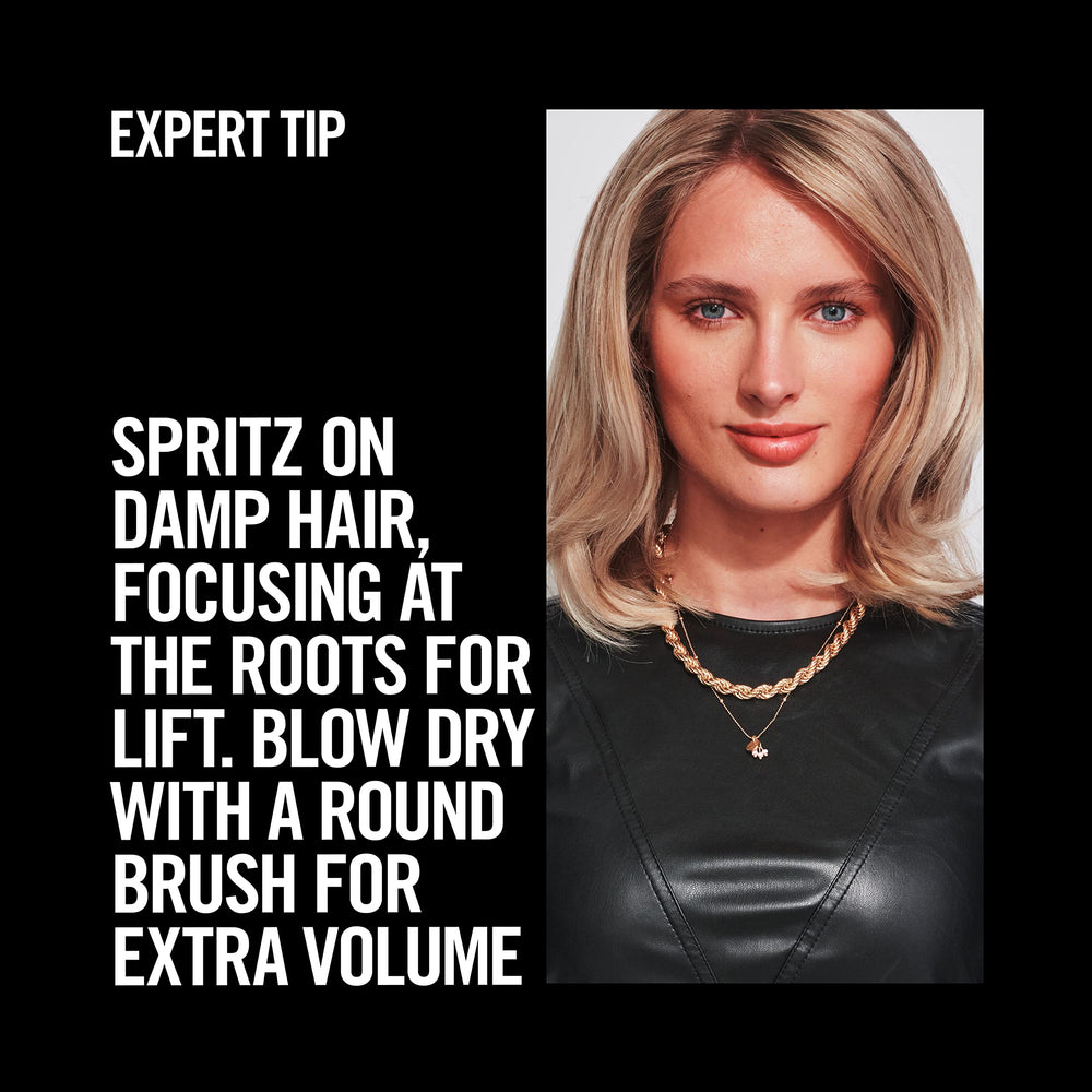 TRESemmé before and after root lift demonstrating visible volume