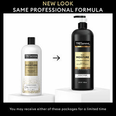 TRESemmé pump dispensing conditioner showing easy, controlled application