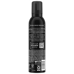 TRESemmé aerosol nozzle detail for precise foam dispensing and control
