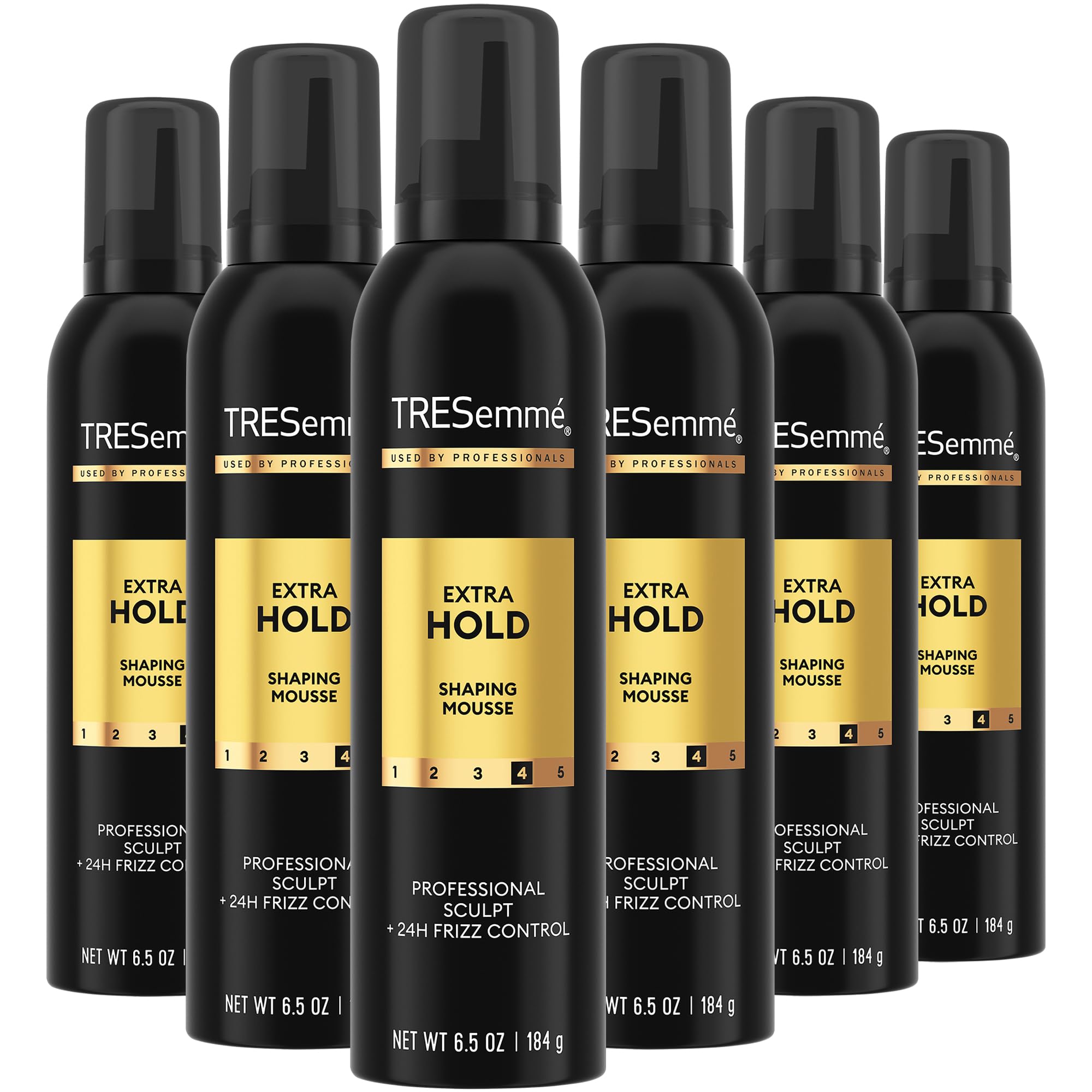 TRESemmé front packaging showing extra hold and alcohol-free benefit