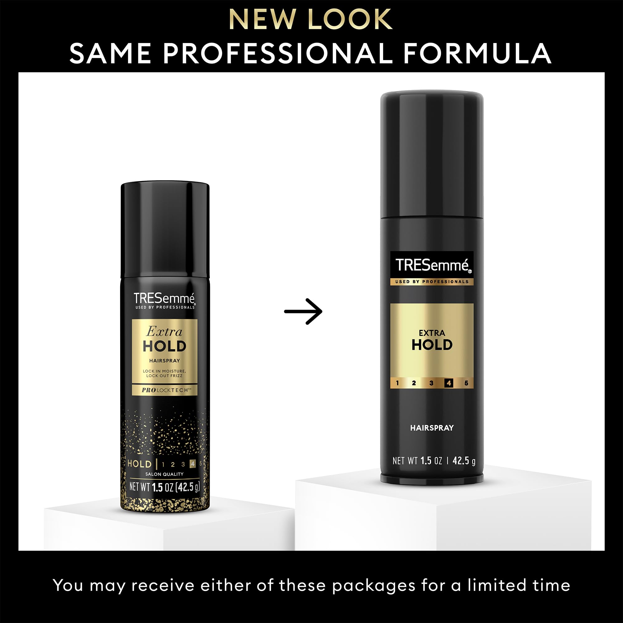 TRESemmé travel cans lined up show compact packing convenience