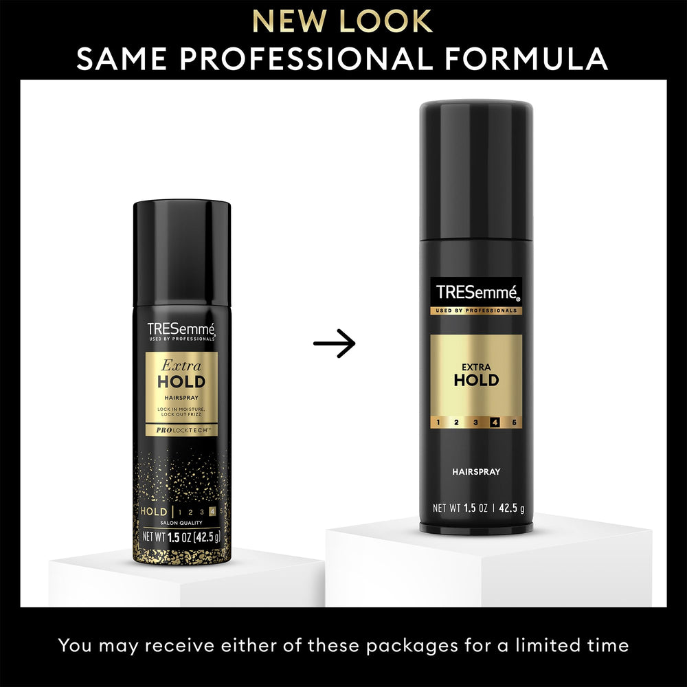 TRESemmé travel cans lined up show compact packing convenience