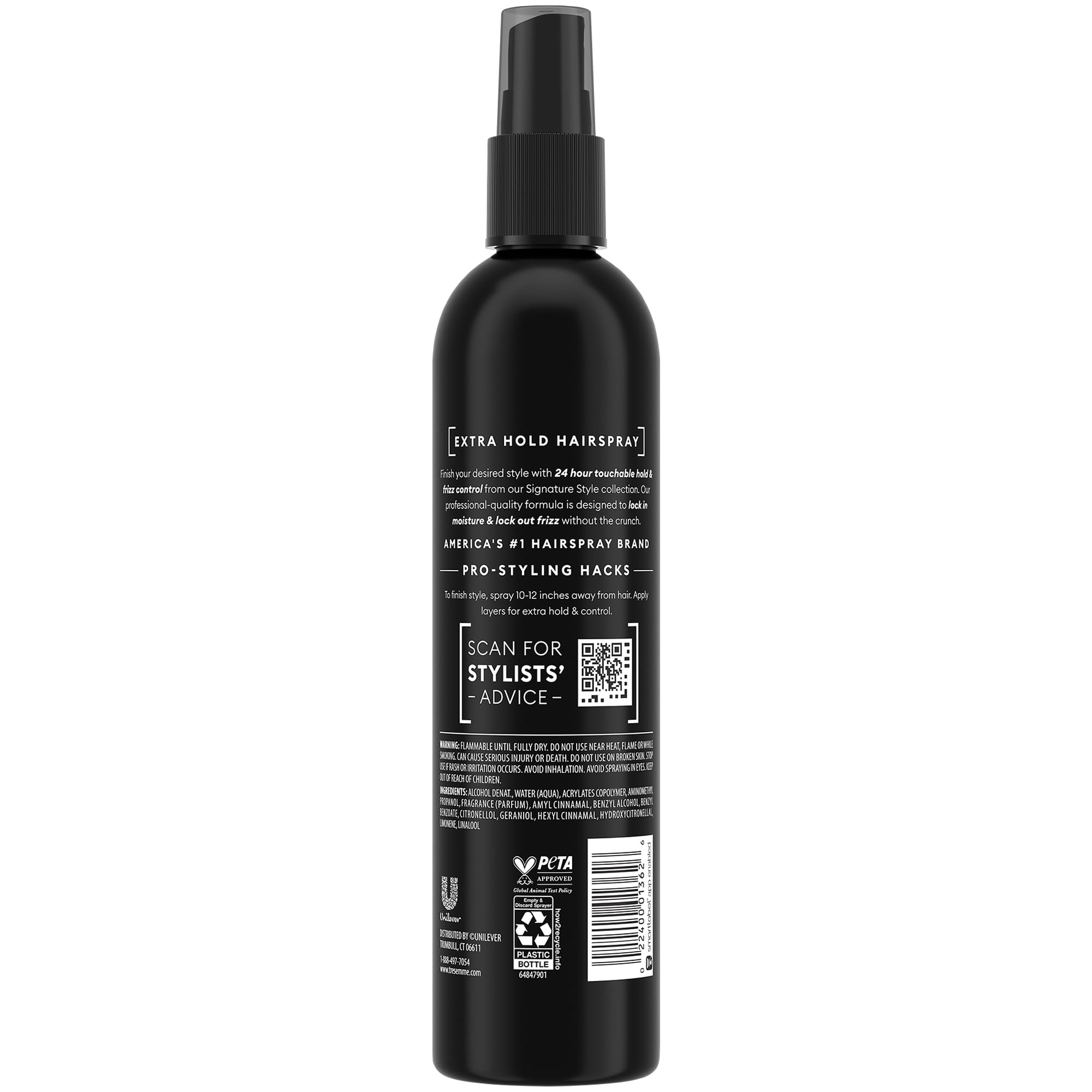 TRESemmé compact 2 oz travel bottle for touchups and TSA‑friendly convenience