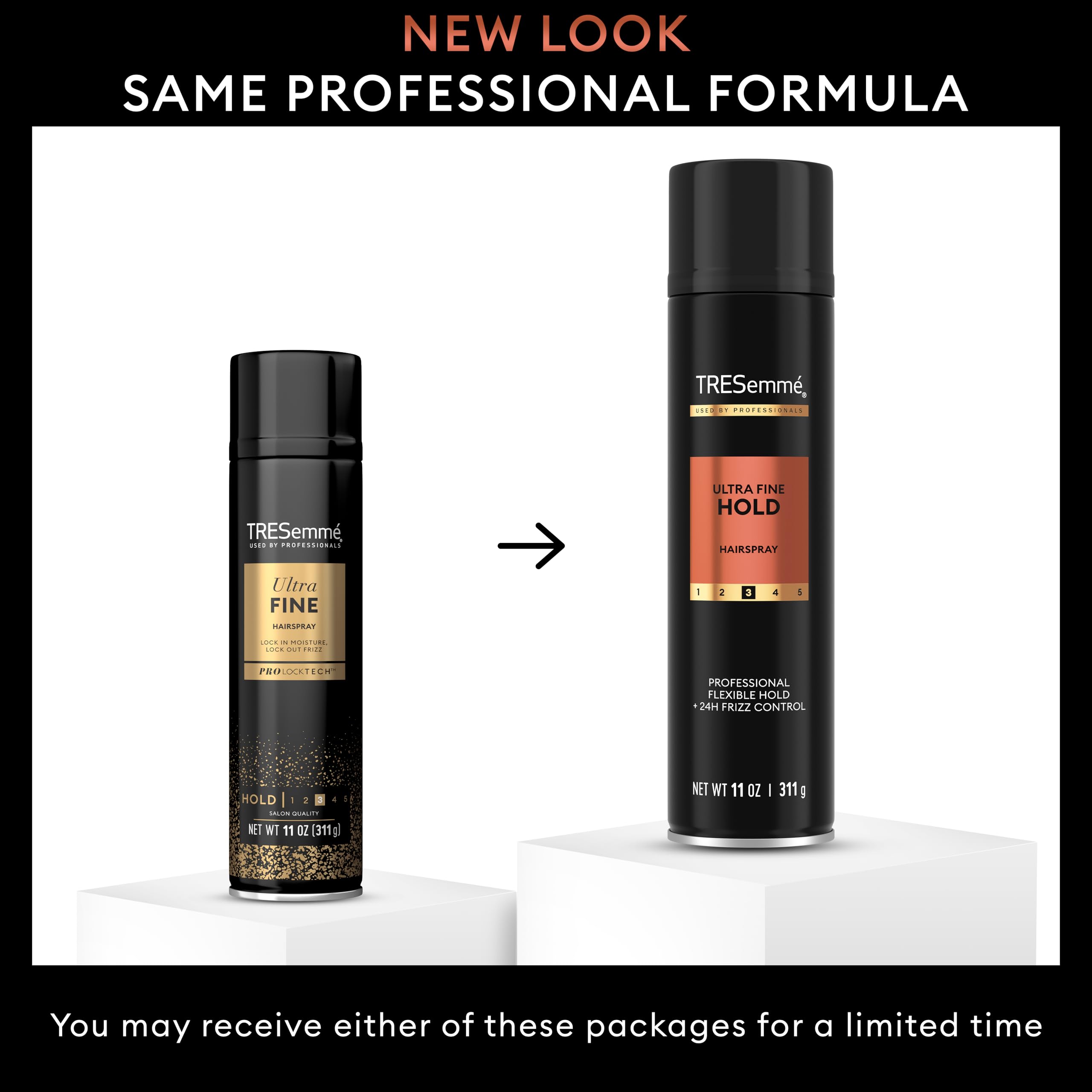 TRESemmé fine aerosol mist dispersing for even lightweight hold