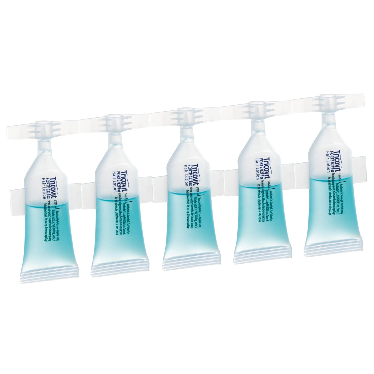 Tricovit front packaging showing five ampoules and product benefit
