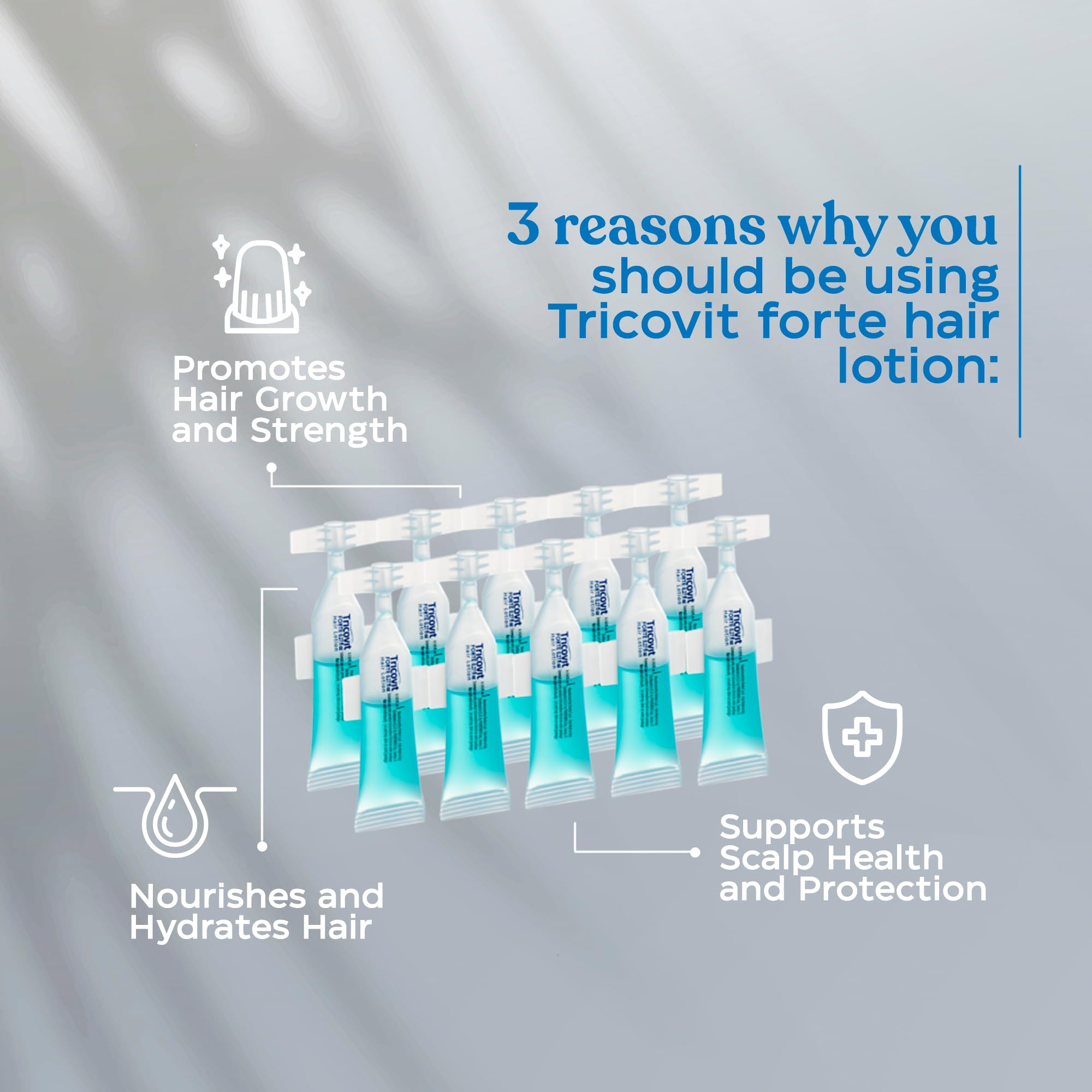 Tricovit lotion texture droplet illustrating lightweight absorption benefit