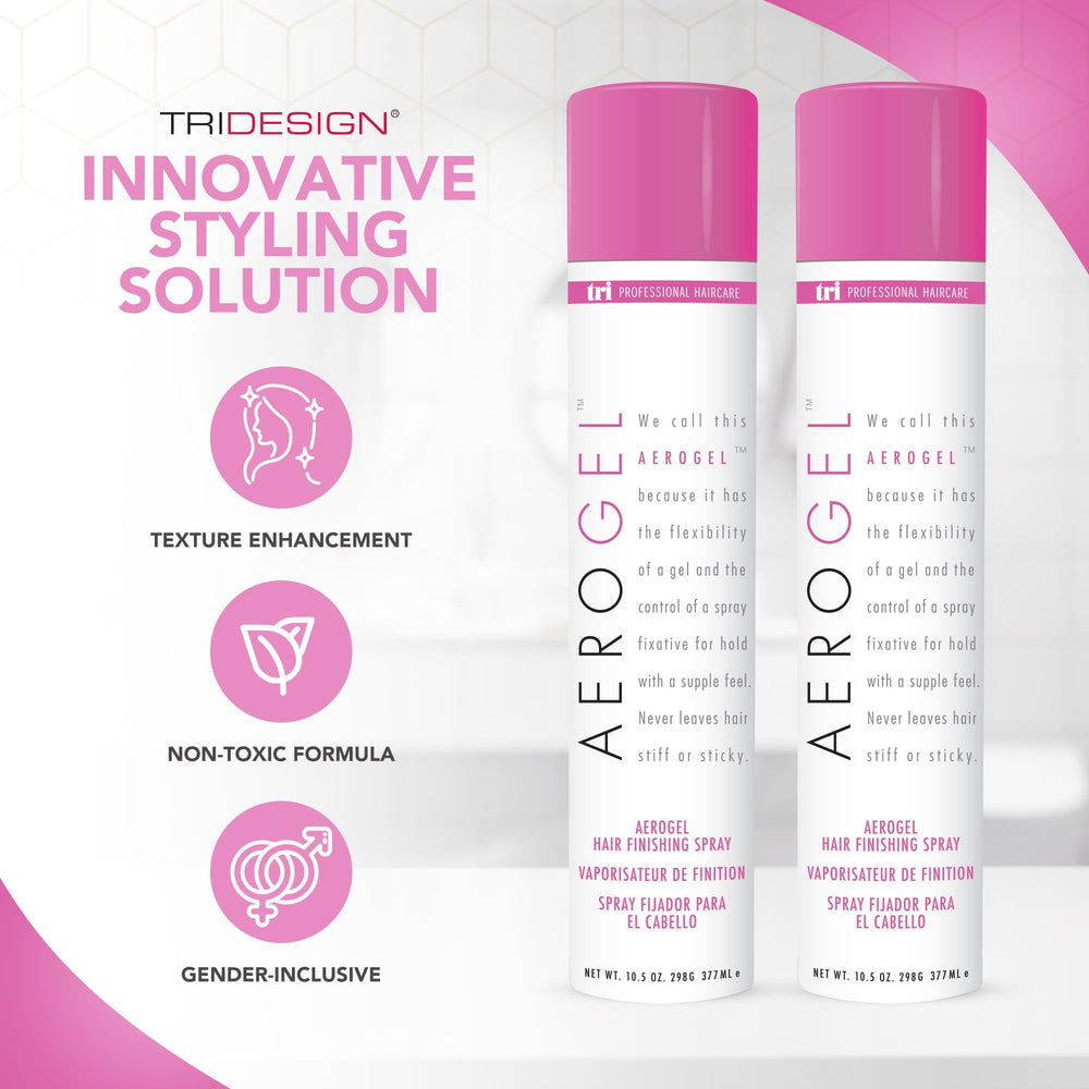 TRIDESIGN back label close-up with ingredients and directions for informed use