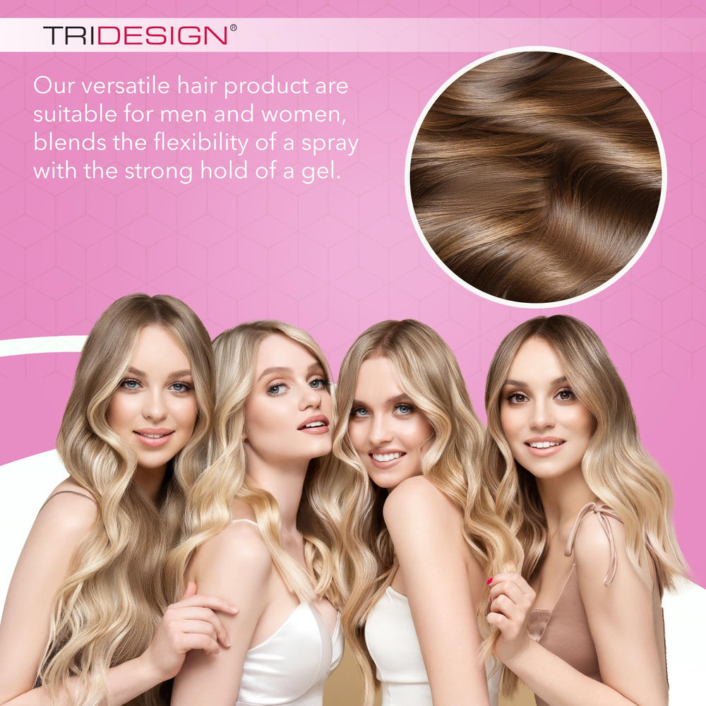 TRIDESIGN applied at roots delivering visible lift and long-lasting volume