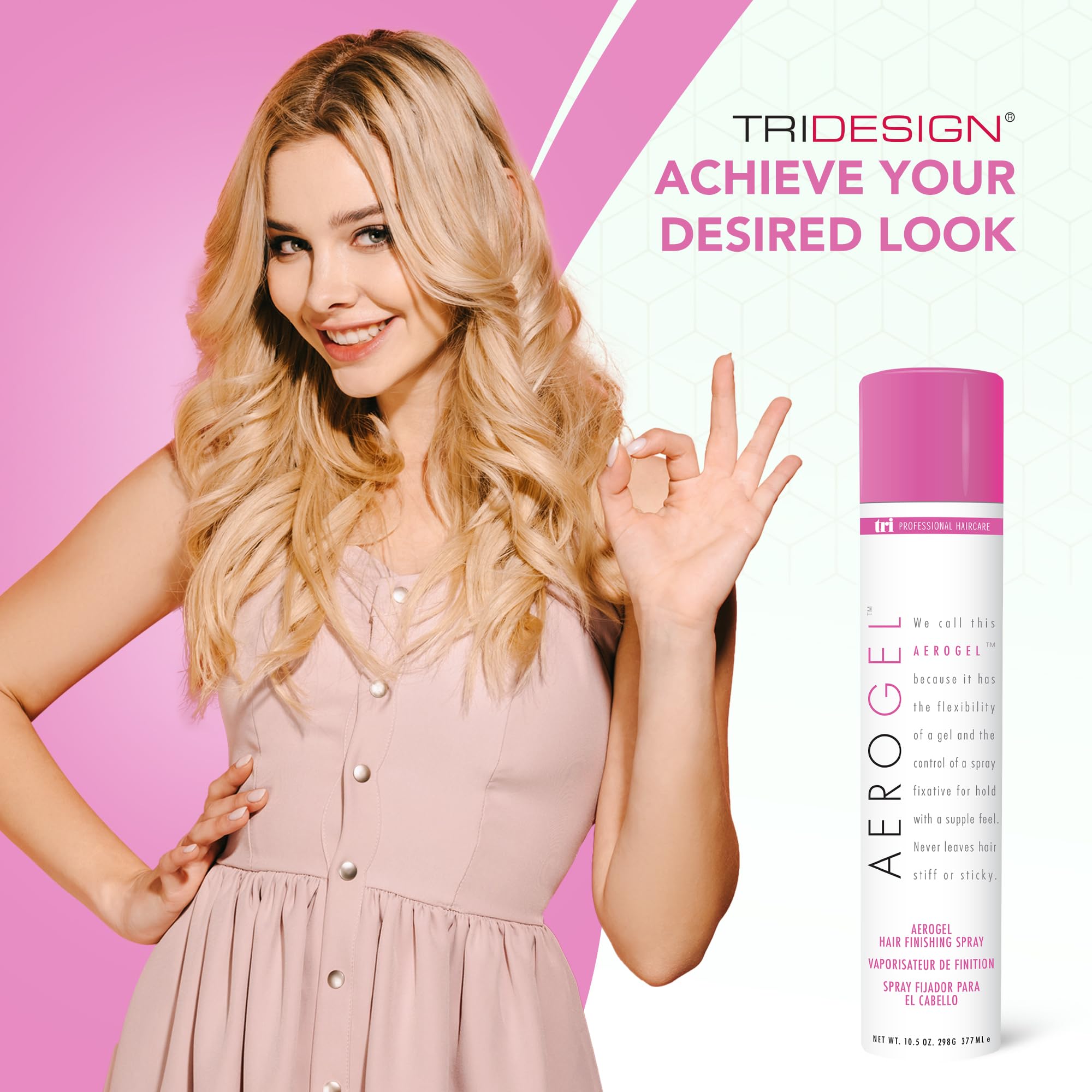 TRIDESIGN can in hand illustrating 10.5 oz value and easy handling