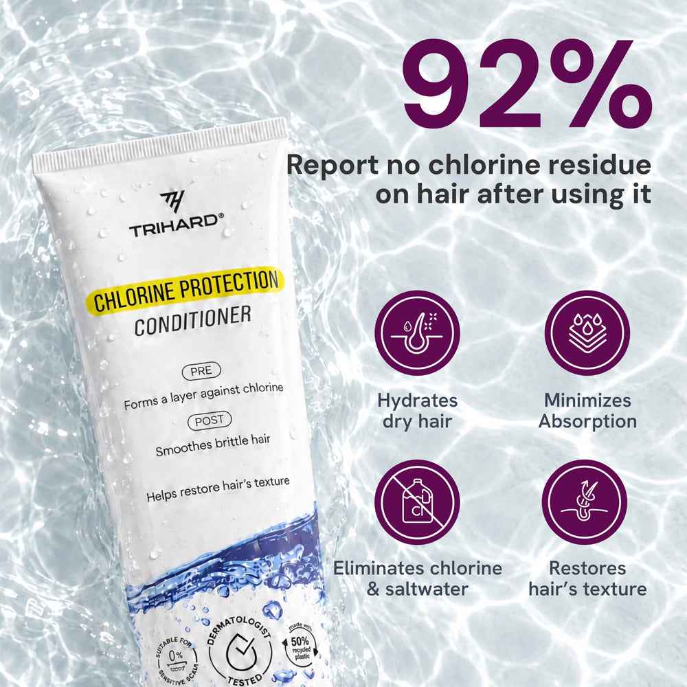 TRIHARD close-up of conditioner texture demonstrating smooth slip