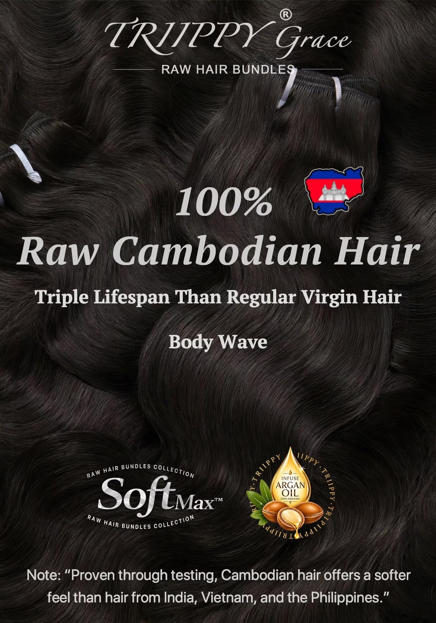 TRIIPPY ends detail showing thick, full ends and long-lasting bounce