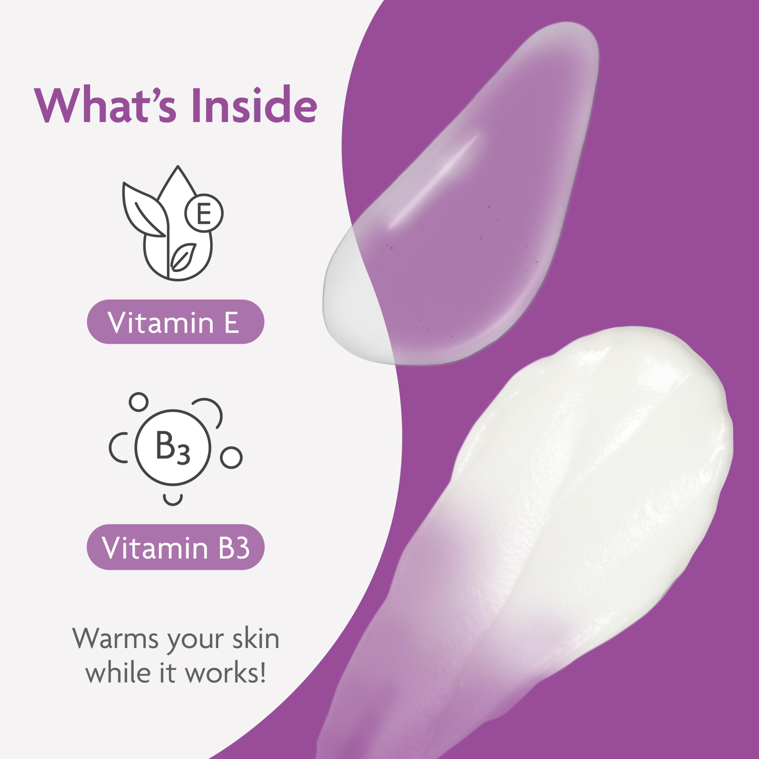 Hand applying TriLASTIN accelerator to abdomen showing prep and absorption benefits