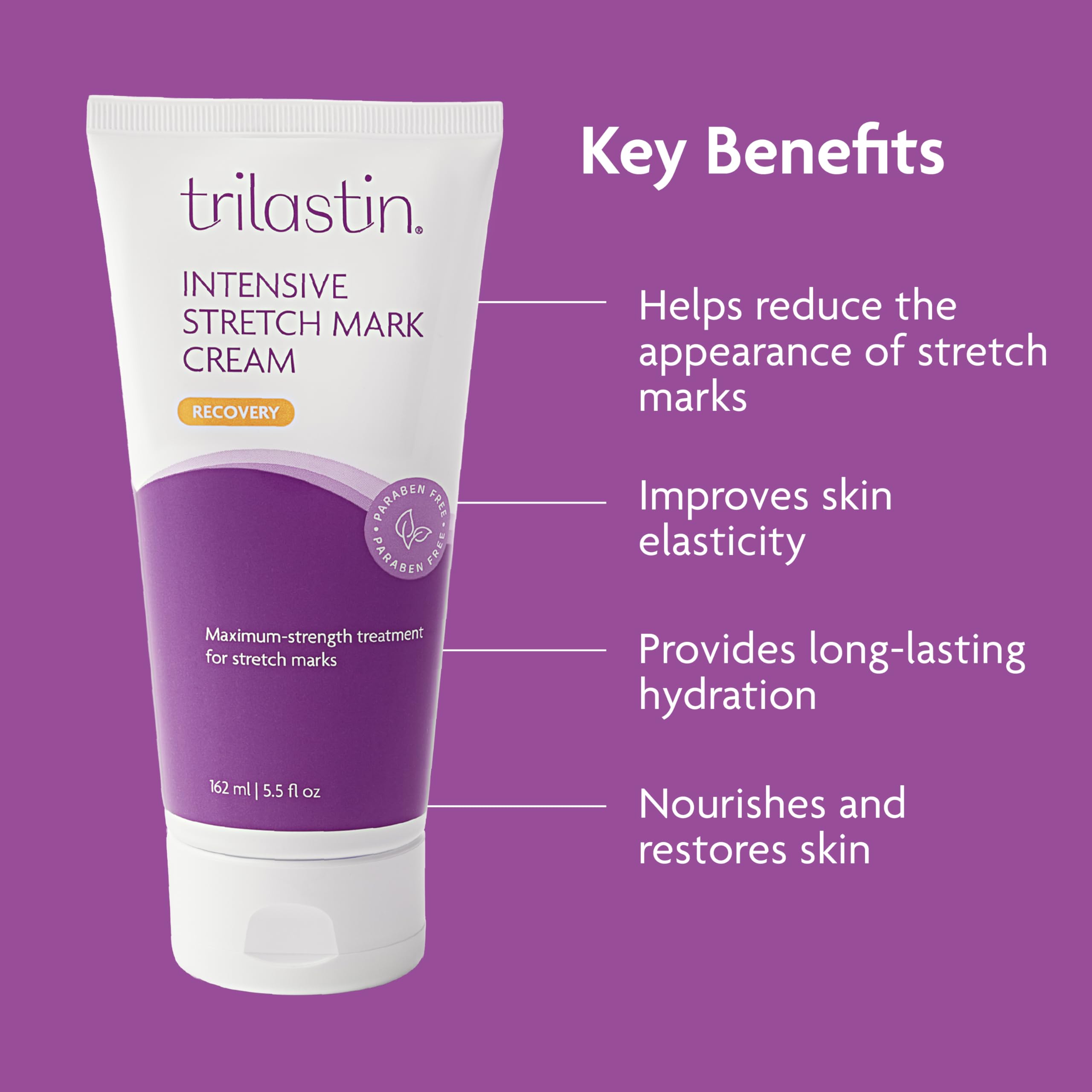 TriLASTIN duo beside a ruler illustrating product sizes and travel-friendly scale