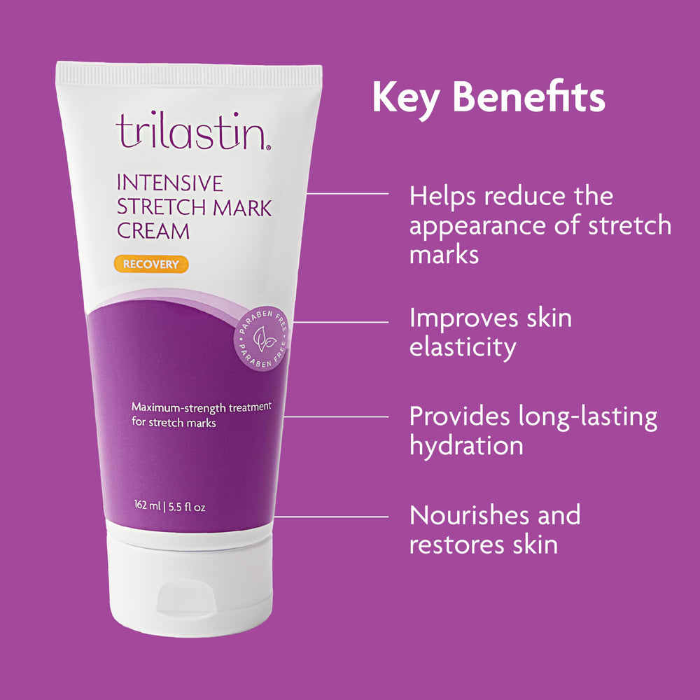 TriLASTIN duo beside a ruler illustrating product sizes and travel-friendly scale