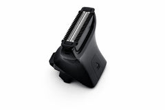 Trimmer blade teeth close-up by Trimmer showing durable cutting edges