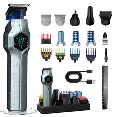 TRIMX trimmer front view showing blue body and ergonomic grip for comfortable handling