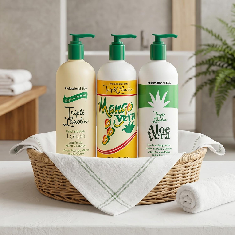 Triple Lanolin in a salon setting representing professional use and superior moisturization