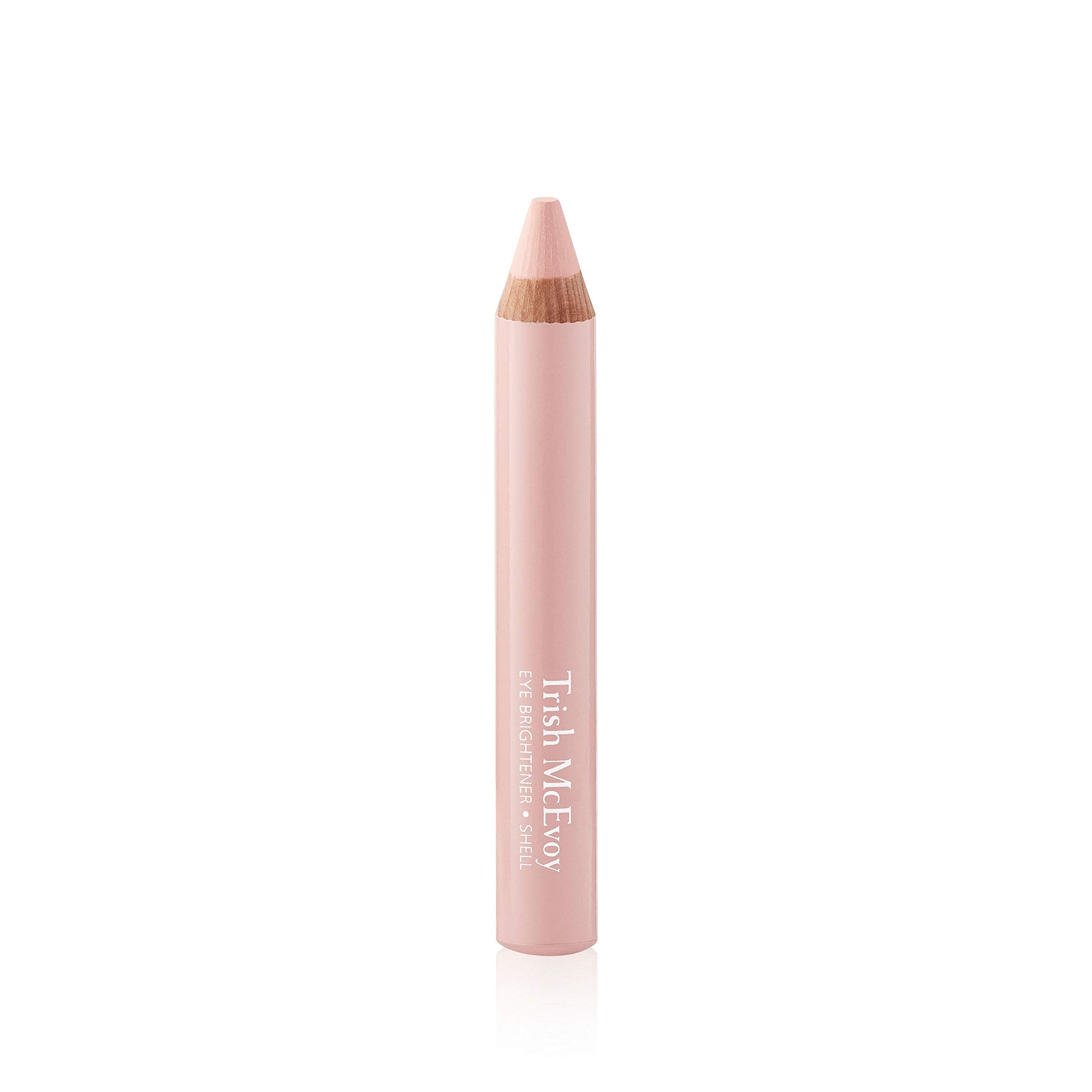 Trish McEvoy product front view showing sleek pencil packaging and benefit of portable brightness