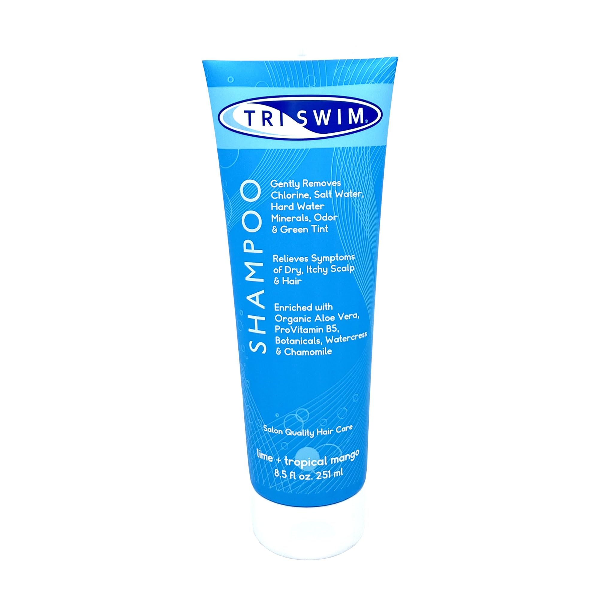 TRISWIM front packaging bottle showing label and benefit for swimmers