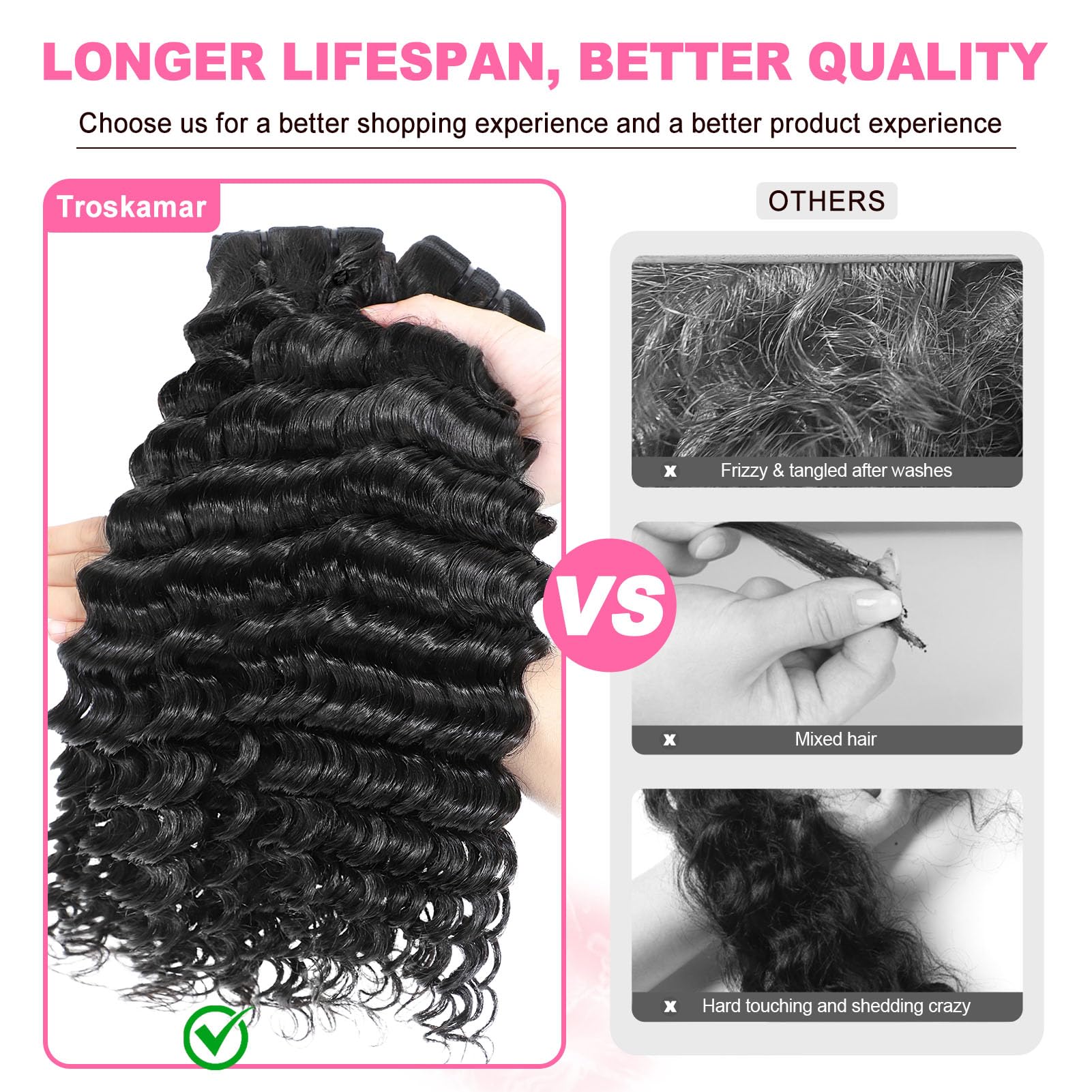 Troskamar styled wet-and-wavy look demonstrating natural movement